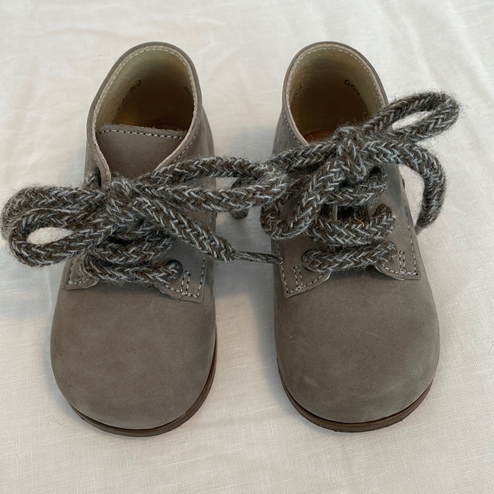 Bonpoint Gray Baby Walker Shoes